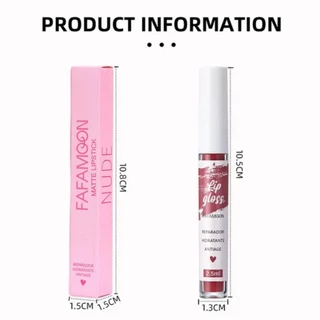 เครื่องสําอาง ลิปสติก ลิปกลอส เนื้อแมตต์กํามะหยี่ กันน้ํา ติดทนนาน