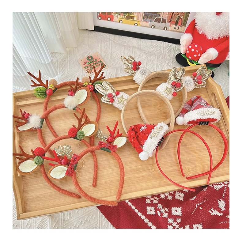 christmas คริสมาสต์ คริสมาส คาดผมคริสมาส ที่คาดผมคริสต์มาส ที่คาดผมแอนดี้เอลค์แบบหัวสัตว์ สำหรับงานเทศกาลคริสต์มาส