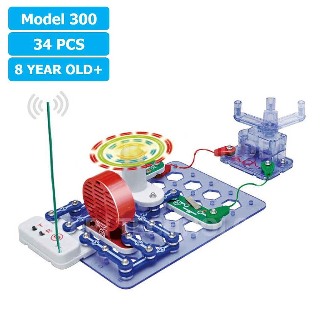 (Model 300) ชุดเรียนรู้ วงจรไฟฟ้าเบื้องต้น 34Pcs Electronic Building Blocks 300 ชุดส่งเสริมการเรียนรู้ วงจรอิเล็กทรอน… ราคา ถูกที่สุด ดีลบีเคเค แกลเลอรีภาพที่ 3