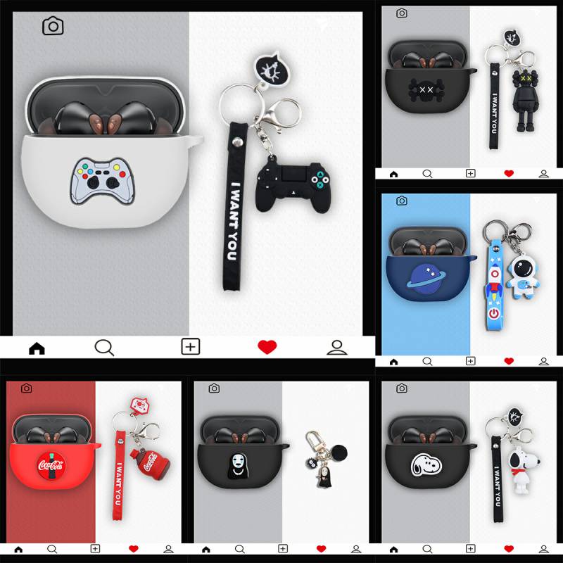 B415  Soundpeats AIR4 PRO case / AIR4 LITE / AIR4 CASE Silicone Protective Case Dust-proof Protectiv