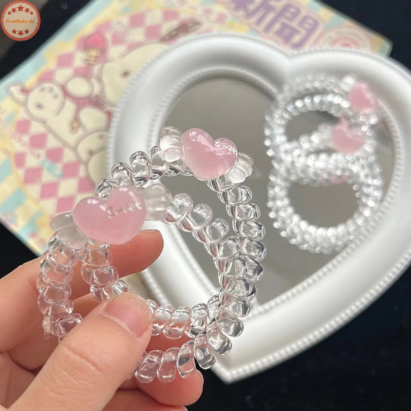 Newbaby 2023 Y2K ยางรัดผม รูปดาวห้าแฉก เจลลี่น่ารัก สไตล์เกาหลี ยืดหยุ่น สําหรับผู้หญิง เพื่อน ของขวัญ TH
