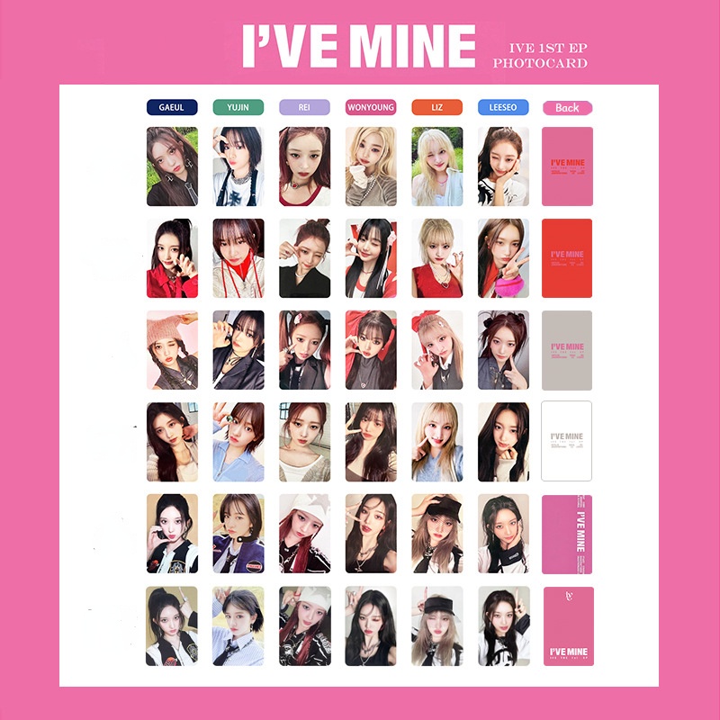 โปสการ์ด อัลบั้มรูปภาพ Kpop IVE I'VE MINE Starship Special Card Foo Personal Card Wonyoung
