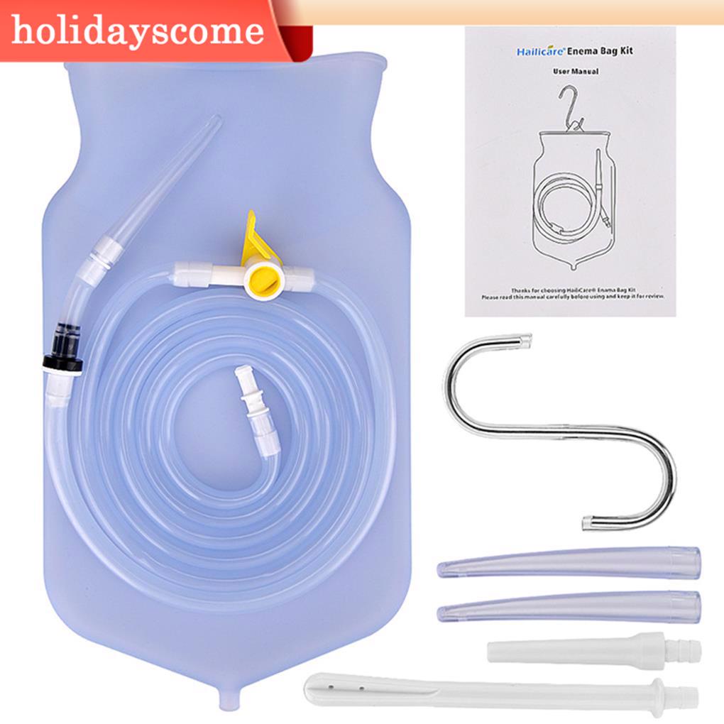 【Hclm】นวัตกรรมใหม่ ปลอดสารพิษ ซิลิโคน กระเป๋าชุด Enema เพื่อความปลอดภัย บ้าน ผู้หญิง ล้าง ทวารหนัก ล้าง กระเป๋าฟลัชชิ่ง