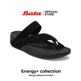 [New Arrival] Bata บาจา Energy+ MIDNIGHT BLUE COLLECTION รองเท้าสายผ้าสุขภาพแบบสวมยอดฮิต สำหรับผู้ชาย สีดำ รหัส 8716666
