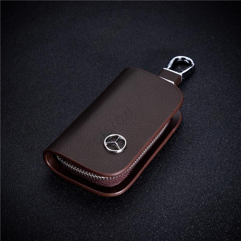เคสรีโมตกุญแจรถยนต์ แบบหนัง สําหรับ Mercedes Benz A B C E S G Class CLA GLA GLB GLC GLE GLS W169 W176 W211 W212 W245 W246 W203 W204 W205