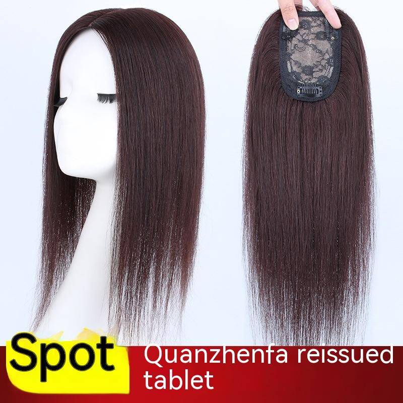 วิกผมยาวตรง และบาง 100% สีขาว แบบเปลี่ยน สําหรับผู้หญิง