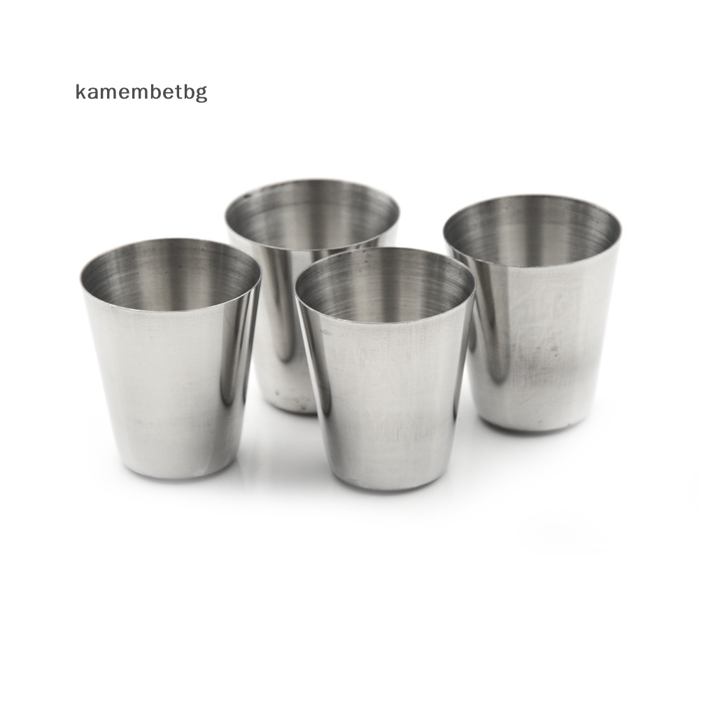 Kamembetbg ใหม่ ชุดแก้วช็อตสเตนเลส สําหรับตั้งแคมป์ ท่องเที่ยว 4 ชิ้น ชุดแก้วช็อต สเตนเลส สําหรับตั้งแคมป์ ท่องเที่ยว 4 ชิ้น ขายดี 4 ชิ้น ตั้งแคมป์ / ท่องเที่ยว สเตนเลส ยิง G
