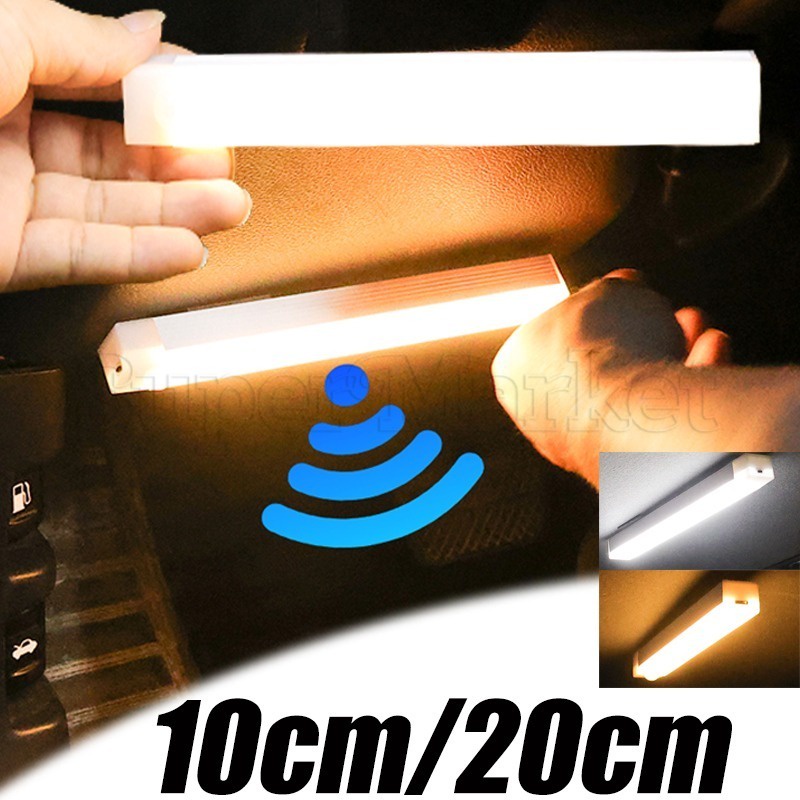 ไฟเหนี่ยวนําท้ายรถยนต์ / ไฟเหนี่ยวนําอัตโนมัติ Tybe-c แบบชาร์จไฟได้ / โคมไฟหลังคาอัตโนมัติ แบบพกพา / โคมไฟตรวจจับการเคลื่อนไหวของร่างกายมนุษย์ / ไฟฟลัดไลท์ สีขาวและสีวอร์มไลท์