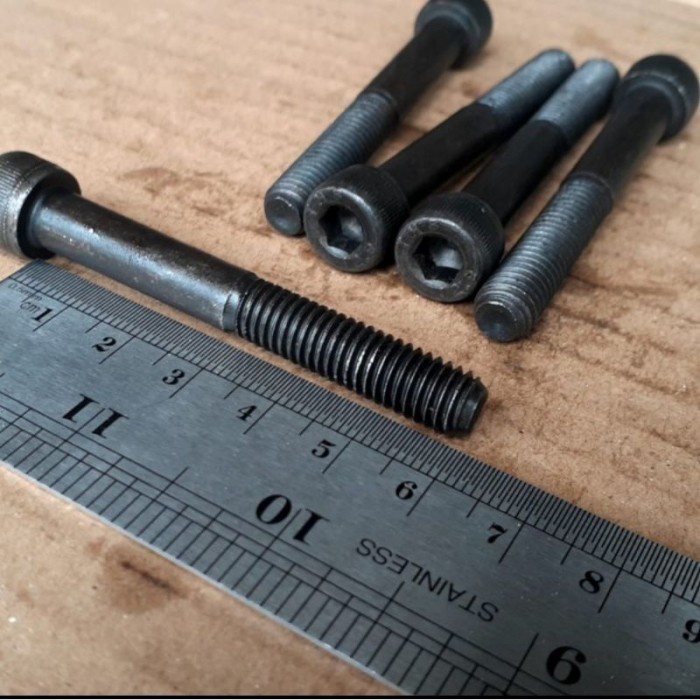 M6X60 STEEL L-BOLT นําเข้า TAIWAN / M6 X 60 BLACK L-BOLT / M6X60 L-BOLT