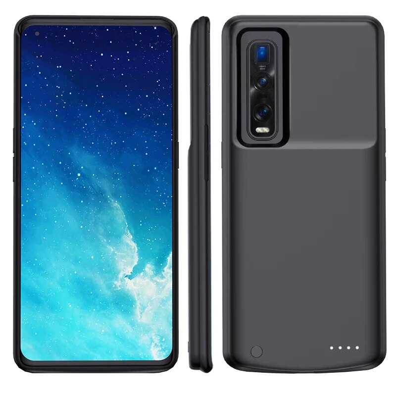 Silm Silicone Shockproof Battery Charger Case For OPPO Find X2 Pro Battery Case Find X2 Power Bank Battery