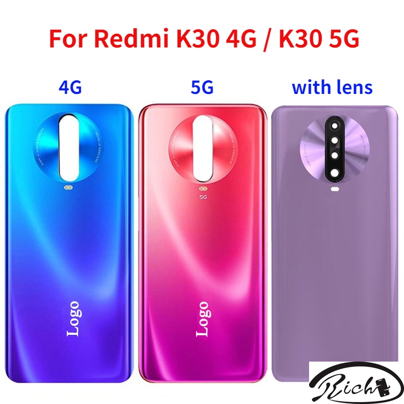 ใหม่ เคสแบตเตอรี่ด้านหลัง พร้อมเลนส์กล้อง แบบเปลี่ยน สําหรับ Xiaomi Redmi K30 4G 5G