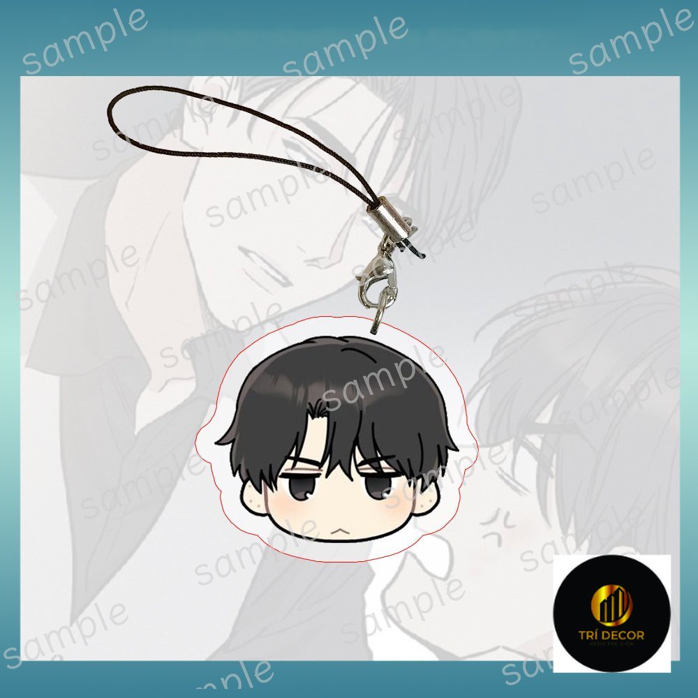 PAYBACK เชือกคล้องโทรศัพท์ - YOONJAY AND YOHAN ver FACE CHIBI พิมพ์ด้วยภาพอะคริลิค chibi น่ารัก