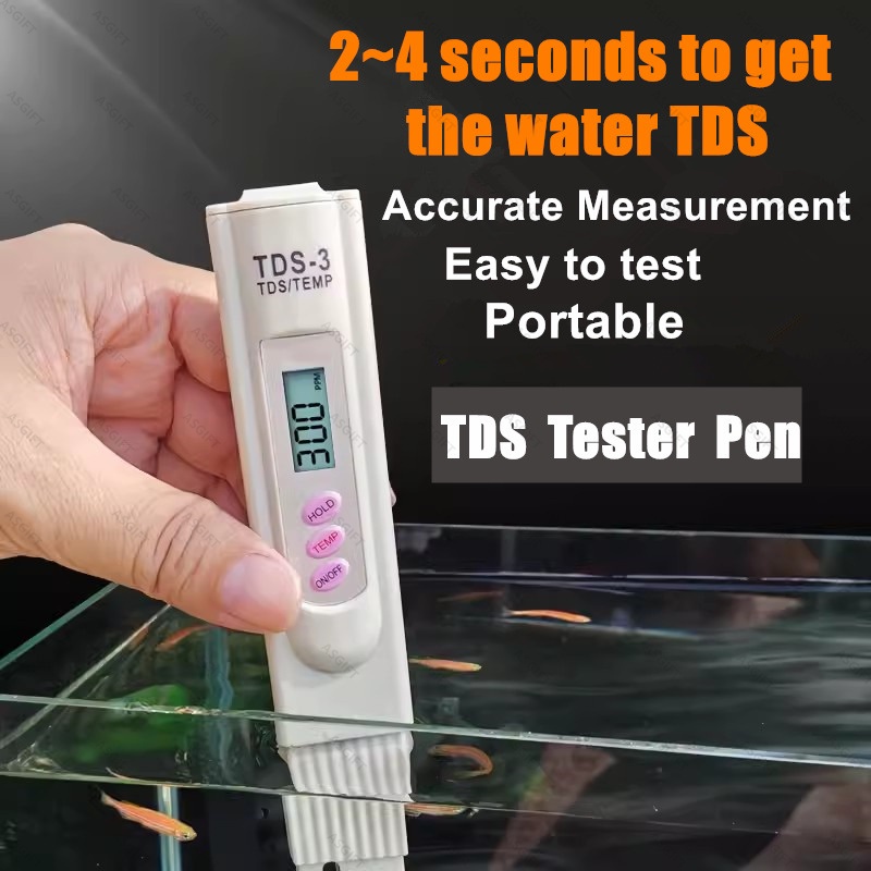 Digital Aquarium Water TDS Tester Pen เครื่องมือวัดการทําให้บริสุทธิ์น้ําตู้ปลา