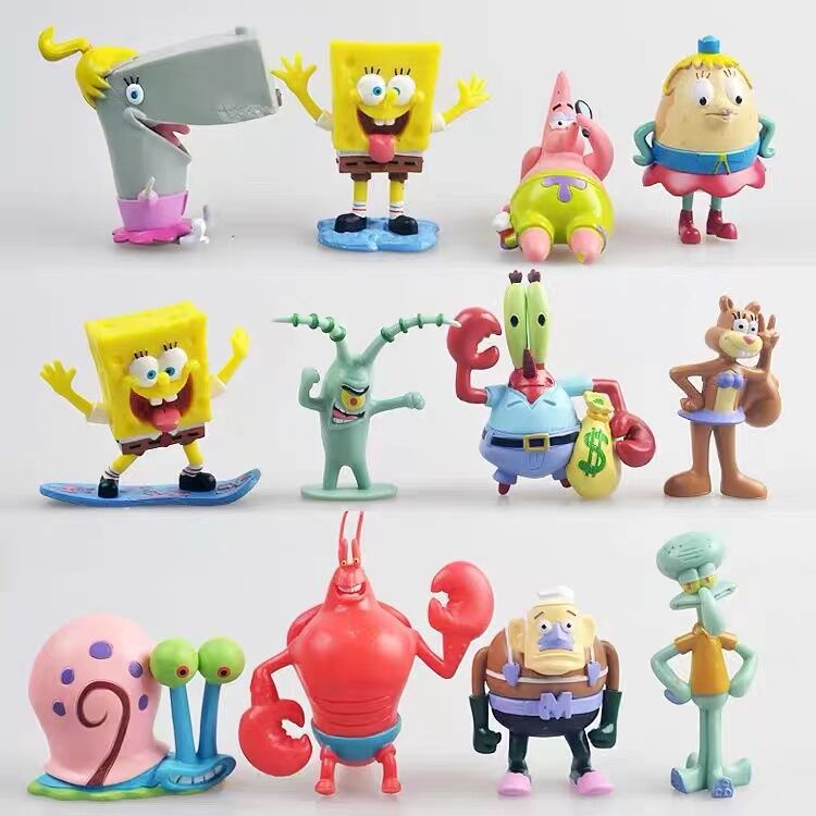 กล่องสุ่ม รูปตุ๊กตา SpongeBob SquarePants ใส่โทรศัพท์มือถือ DIY อุปกรณ์เสริม