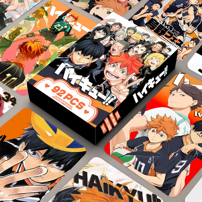 Haikyuu!! Lomo Card Photocard Postcard Stickers 92pcs/box for Anime and Manga Fans