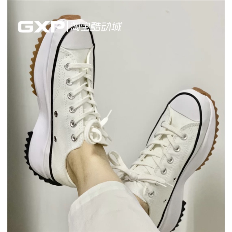 ใหม่ Converse Run star Hike Zhang Yuqi หนา Soled Olive Green Run Star ผ้าใบรองเท้า 168818c แฟชั่น