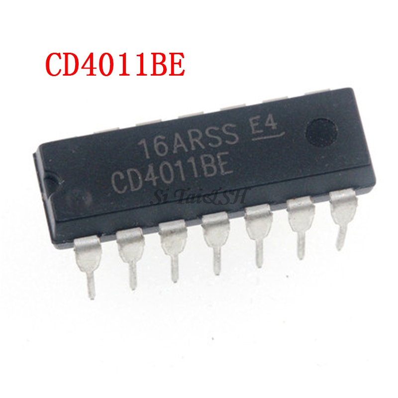 10PCS CD4011BE DIP14 CD4011B CD4011 4011 DIP-14 DIP ใหม่และต้นฉบับ IC Chipset