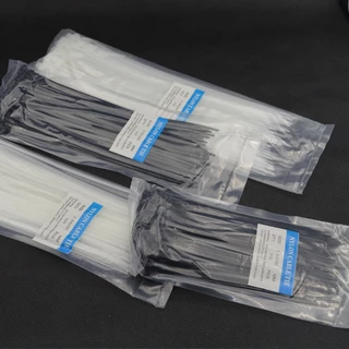 เคเบิ้ลไทร์ถุงละ 100 เส้น มี 2 สี ขาว/ดำ เหนียว รัดแน่น ล๊อกนาน #Q-0024