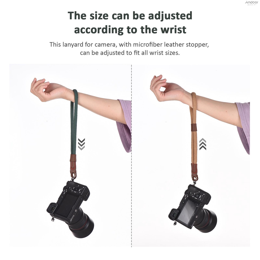 Mirrorless สายคล้องกล้องดิจิตอล - กล้อง สายคล้องมือสําหรับกล้อง น้ําหนักเบา 26.5 ซม. ปรับได้และกล้อง SLR สายรัดข้อมือสําหรับกล้อง DSLR ทนทาน.