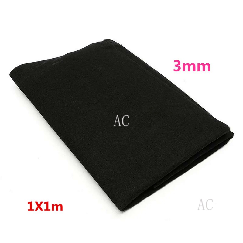 AC 1m x 1m Thickness 3mm Home Fabric Black Air Conditioner Activated Carbon HEPA Air Purifiers Accessories Purifier Filt