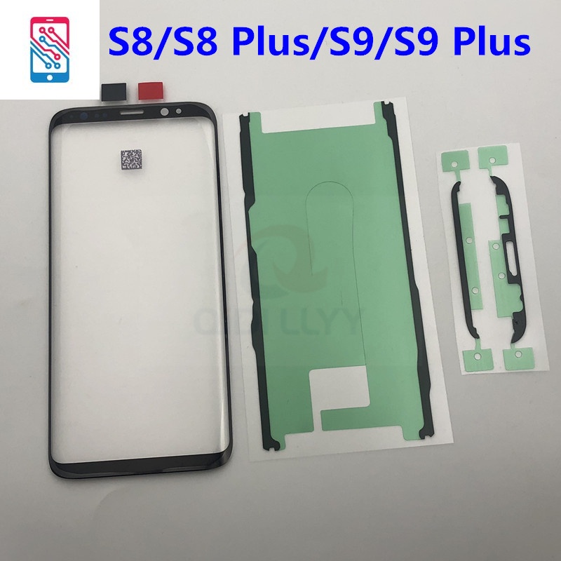 อะไหล่กระจกหน้าจอสัมผัส LCD เลนส์ภายนอก S8 + S9+ สําหรับ Samsung Galaxy S8 S8 Plus S9 S9 Plus