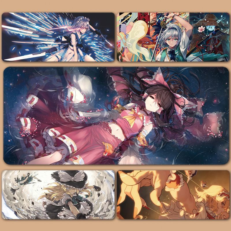 Touhou โครงการ Hakure Dream Mist Rain Morisha สิบหกคืน Sakuya แผ่นรองเมาส์ขนาดใหญ่ตาราง