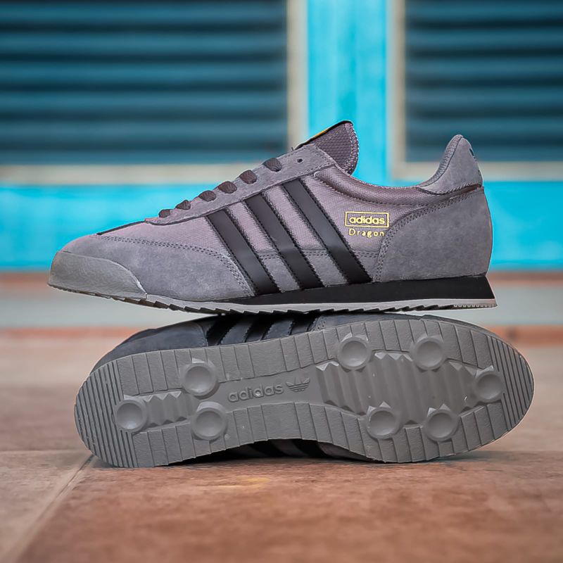 Adidas Dragon Gray Black Shoes Original bnwb