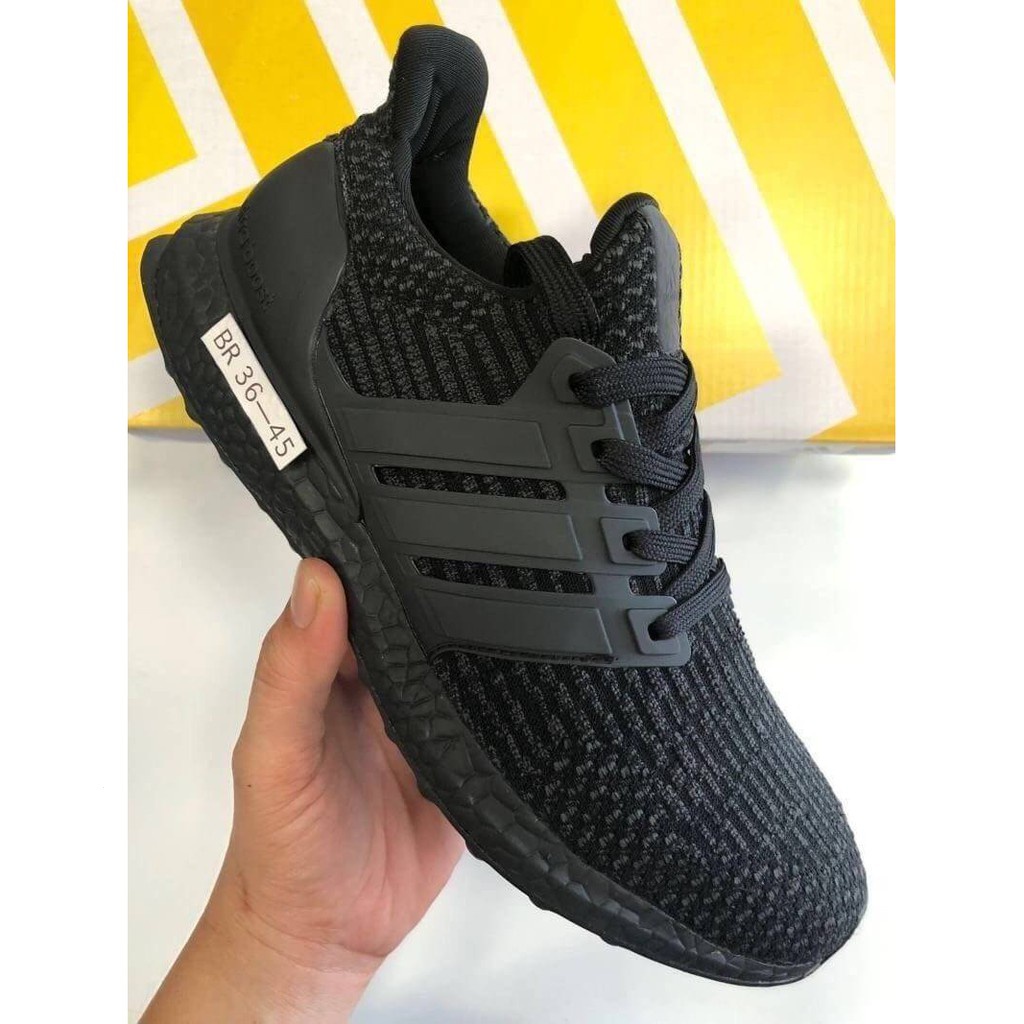 Adidas Ultra Boost men's black sport shoes size 37-45