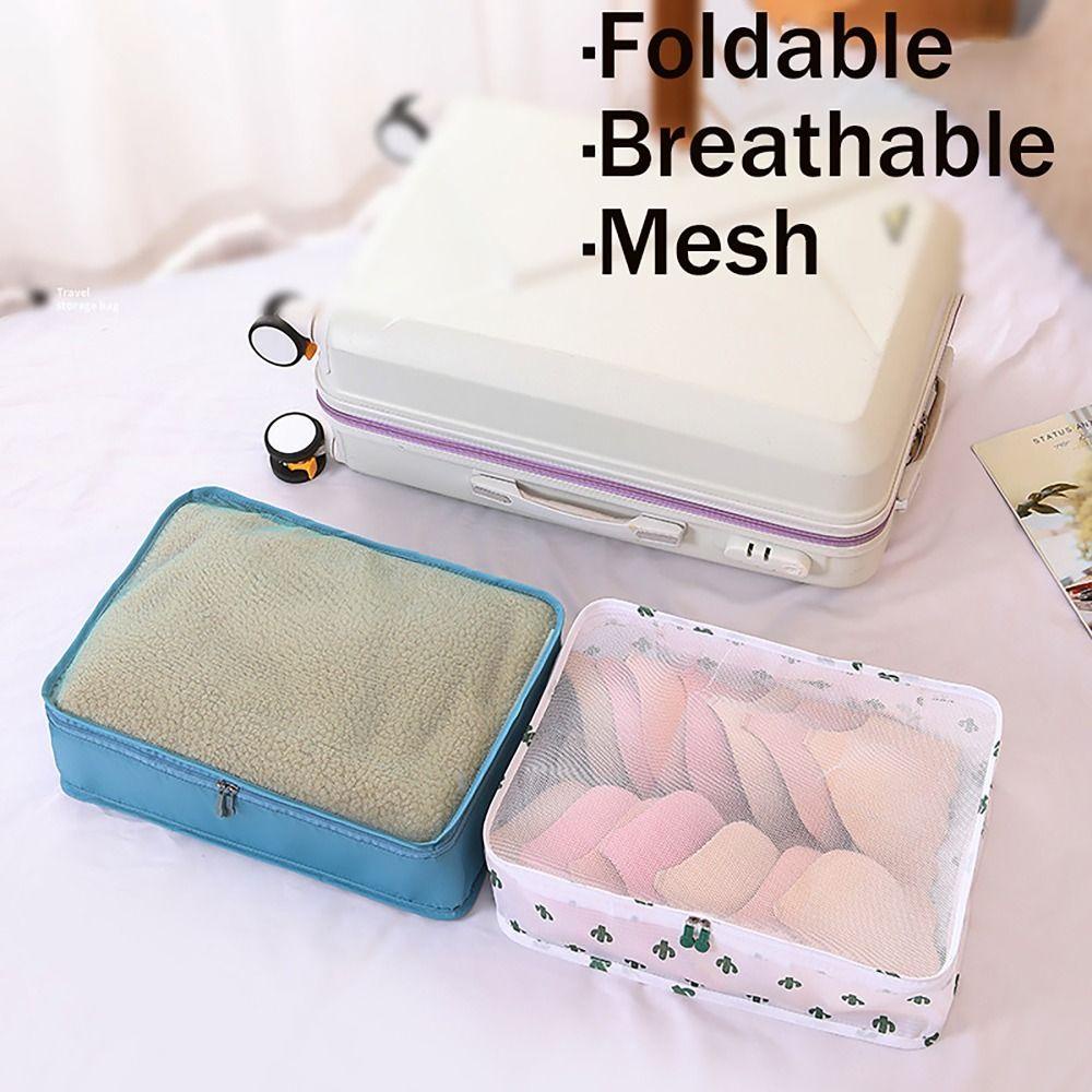 Yunhi กระเป๋าเก็บของสําหรับเดินทาง, รองเท้าบรรจุเสื้อผ้า Tidy Organizer เสื้อผ้าด้านในการเรียงลําดับ, ที่เก็บเสื้อผ้าตาข่ายพับได้กลางแจ้ง