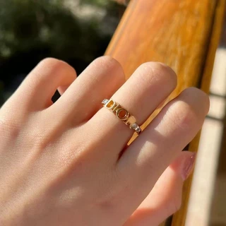 แหวนเพชรฝังพลอยสำหรับสตรี สไตล์แฟชั่นและเป็นของขวัญพิเศษ
