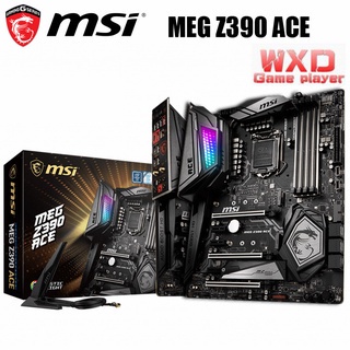 ใช้ MSI MEG Z390 ACE เมนบอร์ด LGA 1151 Core i9/i7/i5/i3 Intel Z390 DDR4 64GB เดสก์ท็อป MSI Z390 เมนบ