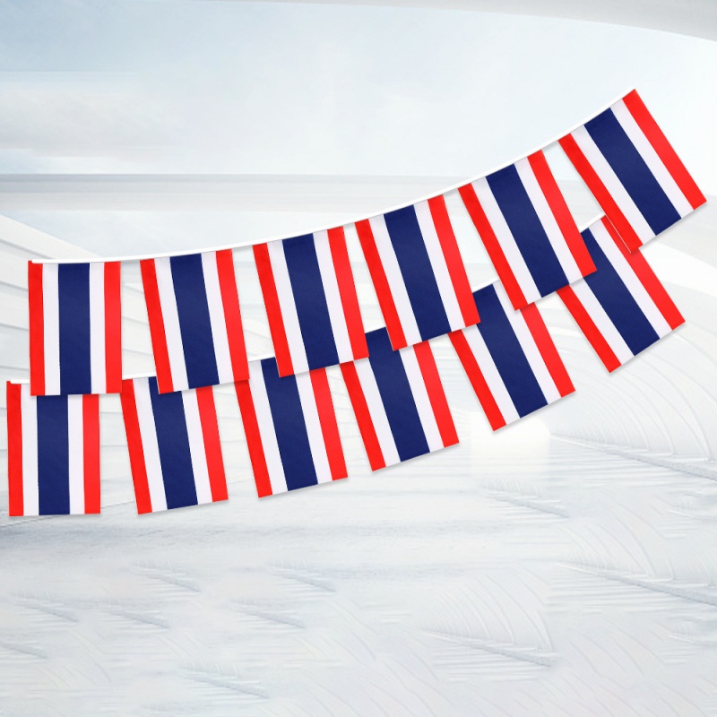 ธงชาติไทย สําหรับแขวนตกแต่งร้านอาหาร Thailand Flag Banner ราชอาณาจักรไทย