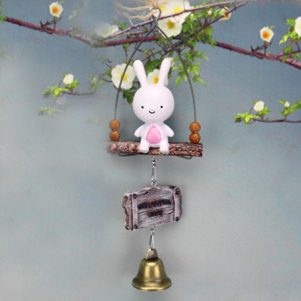 ไอปิง กระดิ่งลม, จี้กระต่ายการ์ตูนโลหะ, ของขวัญเรซินสร้างสรรค์จี้บ้าน - รูปที่ 6