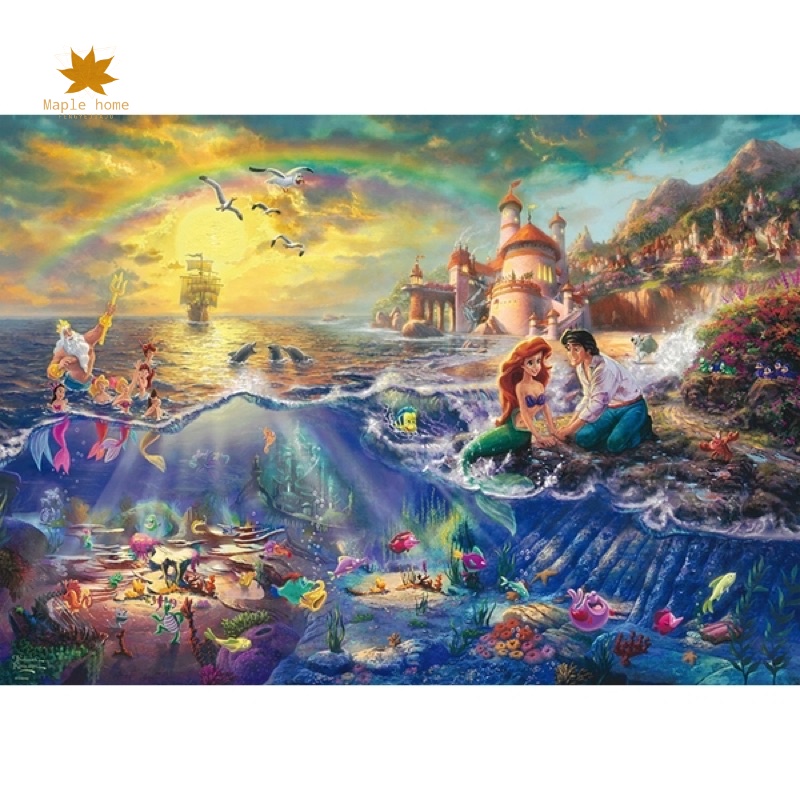 hot ♞พร้อมส่ง-จิ๊กซอว์ Ariel The little mermaid ️ แบรนด์ Schmidt jigsaw puzzle 1000 ชิ้น