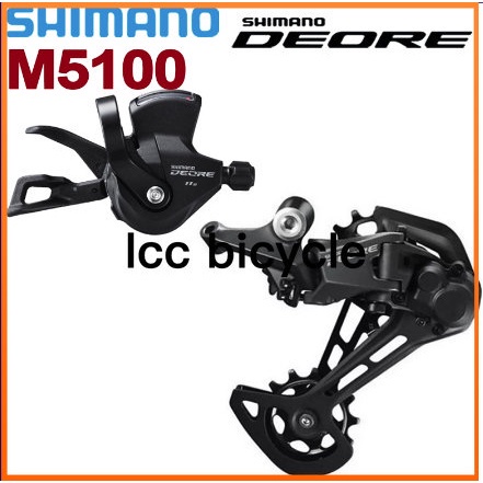 Shimano DEORE M5100 คันเกียร์ 11 ความเร็ว RD-M5100 ตีนผีหลัง MTB DEORE 11-SPEED SL+RD M5100 ของแท้