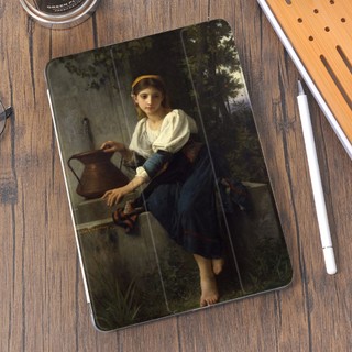 เคสซิลิโคน ลายภาพวาดสีน้ํามัน สไตล์วินเทจ สําหรับ iPad 8th Mini 5 Pro 11 2021 2020 Air 4 10.2 7th Air 2 6th