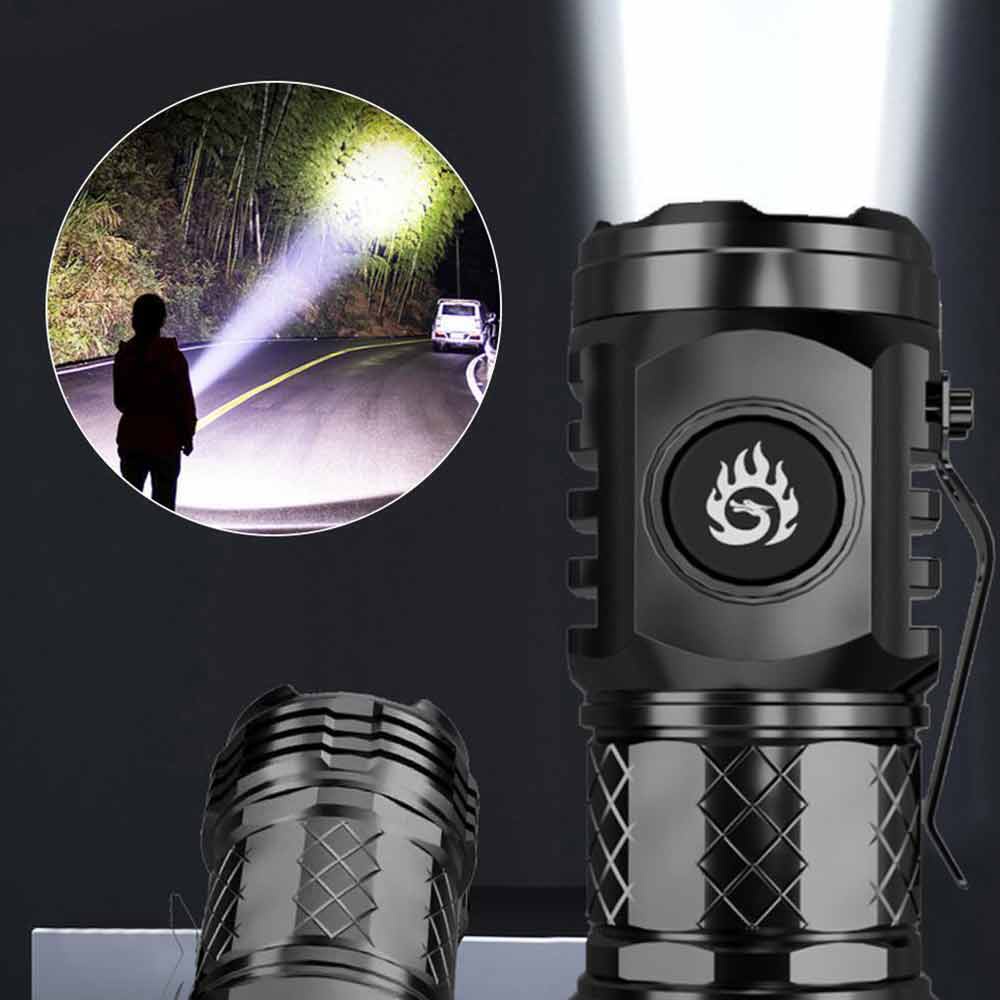 Three-Eyed Monster Mini Flash Super Power Flashlight Thumb Flashlight