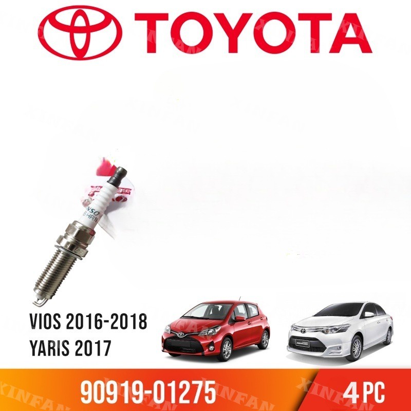 Xinfan ชุดหัวเทียนอิริเดียม 90919-01275 (SC16HR11) - Vios Superman Dual VVTi Yaris Altis Avanza 2017