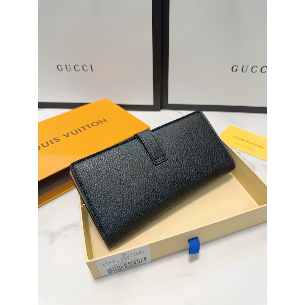 [คุณภาพสูง]L-Classic Long Wallet Mens and Womens Card Holder Fashion Wallet (พร้อมกล่อง)