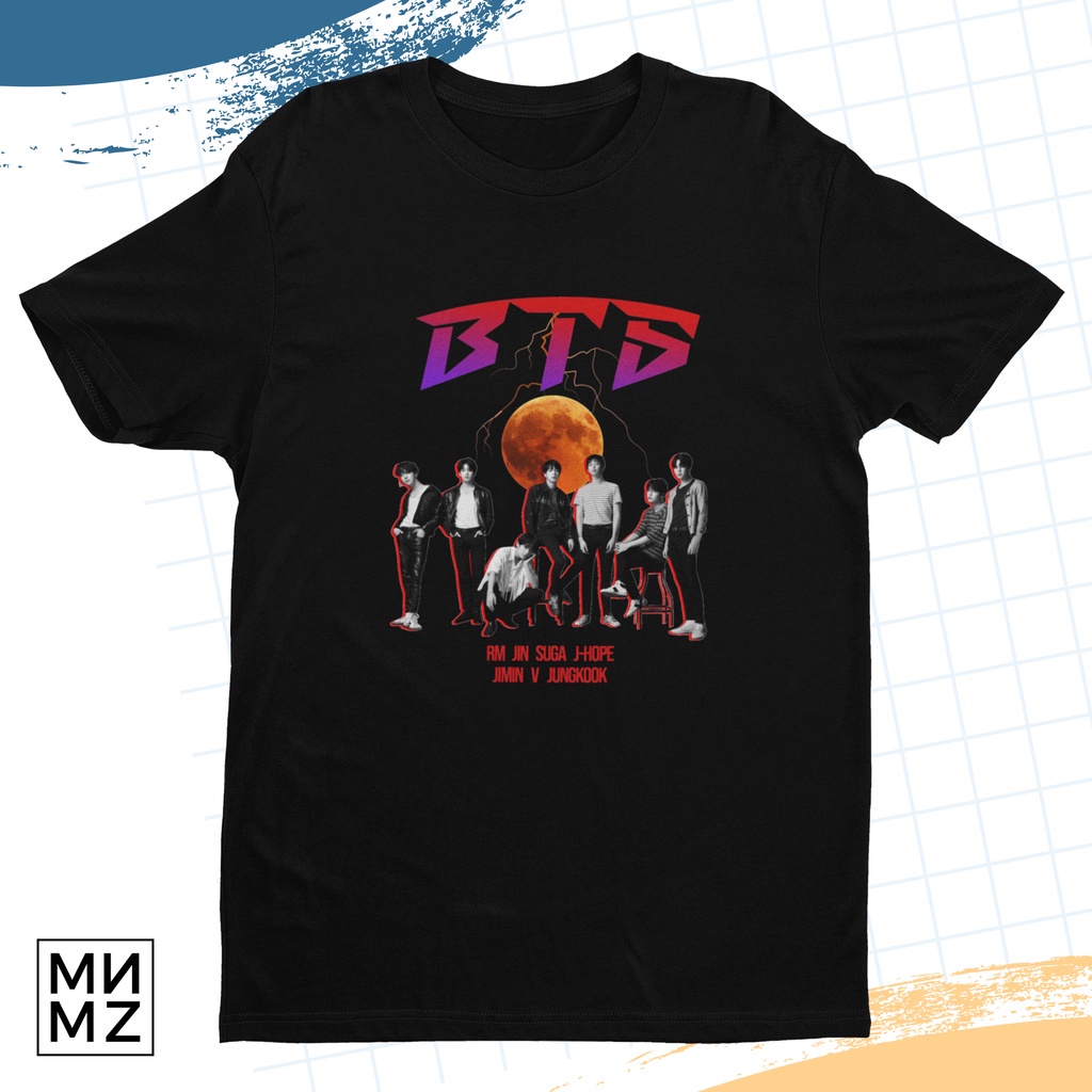 สีขาว a BTS Bangtan KPOP Graphic Shirt shirt t-shirt Unisex Cotton_05