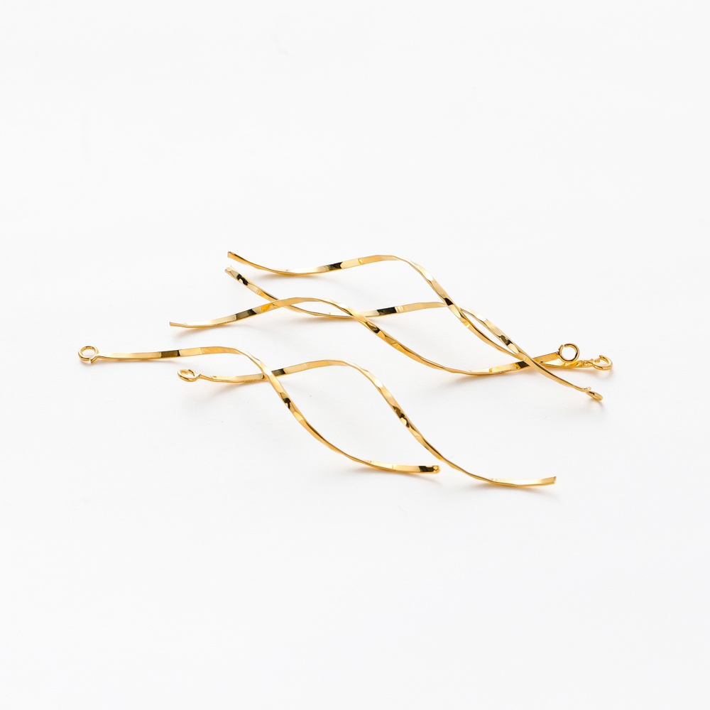 St.kunkka 10 ชิ้น Gold-Plated 18K Color-Presing Real Gold Single Batch Flower Stick