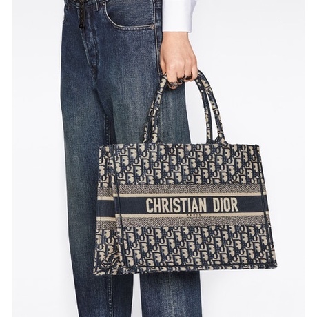 ดิออร์ Dior Medium BOOK TOTE Bagสุภาพสตรี/กระเป๋าถือ