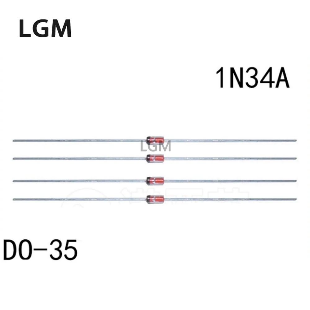 50/20/10 ชิ้น 1N34A 1N34 Diode Germanium Diode 50mA 65V DO-35 (DO-204AH) IN34A IN34 Axial สําหรับทีว