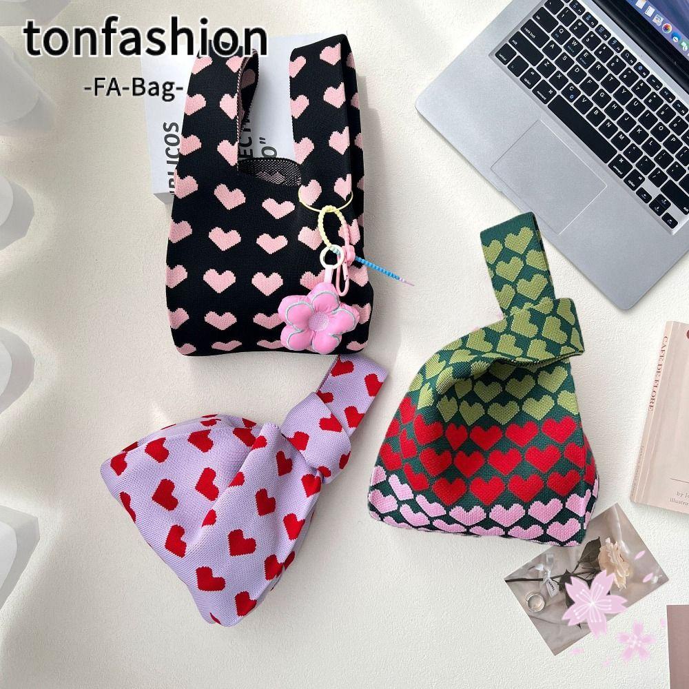 Tonfashion กระเป๋าถือ กระเป๋าสะพายไหล่ กระเป๋าช้อปปิ้ง ผูกปม ออกแบบเฉพาะ แฟชั่นสําหรับสตรี