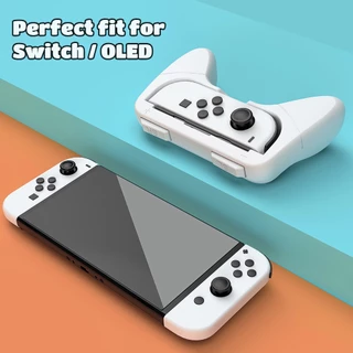 Joy-Con Grip 1 คู่ (2 ชิ้น) สําหรับ Nintendo Switch 1/ 2/ OLED พร้อมสต็อกในอุปกรณ์เสริมคอนโทรลเลอร์ท้องถิ่น