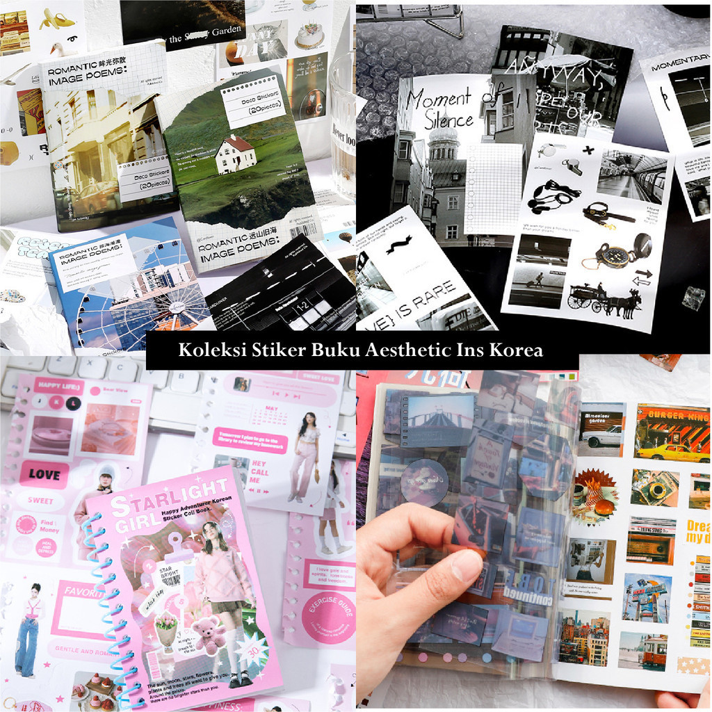 [Nokai Space] สติ๊กเกอร์หนังสือ 20-30 LBR มีสติ๊กเกอร์ความงาม Ins Korea