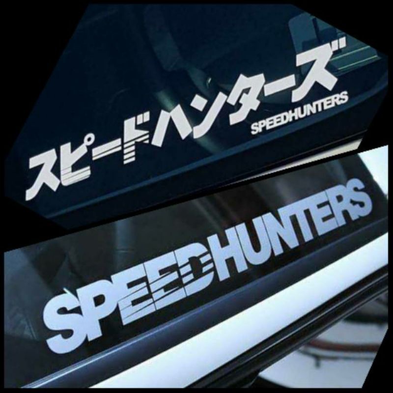 สติ๊กเกอร์ตัด Speedhunters คันจิญี่ปุ่นสําหรับรถยนต์ Windows และ Body Free Custom Design