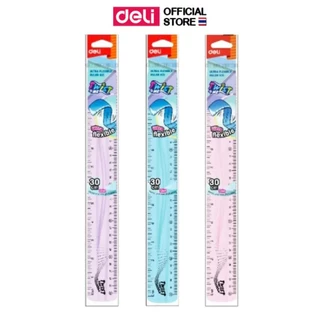 ไม้บรรทัดงอได้ Deli รุ่น EH21 ยาว30cm. งอได้ ไม่หัก (คละสี / จำหน่าย 1 ชิ้น)