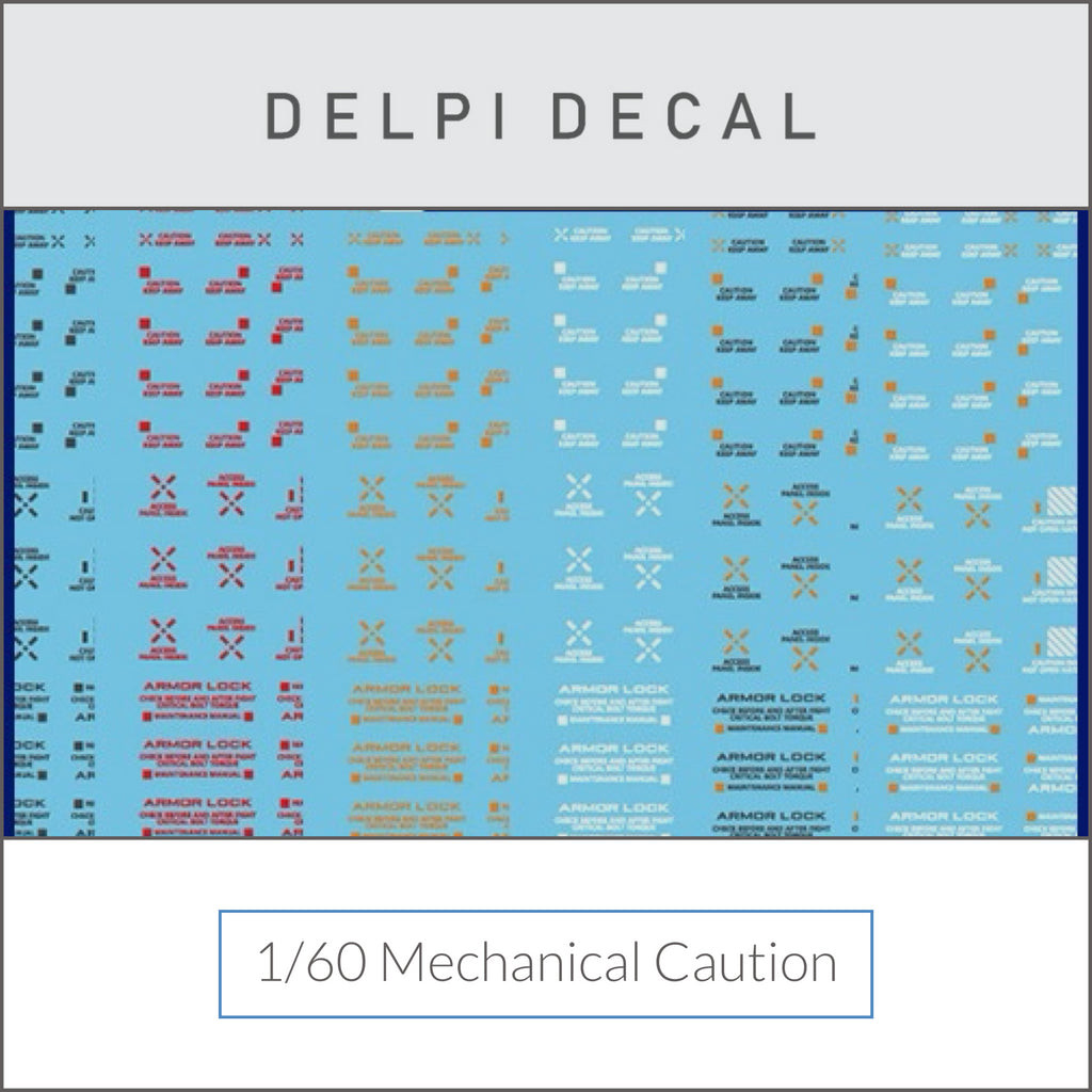 Delpi Water Decal (ดิแคลน้ำ) 1/60 Mechanical Caution