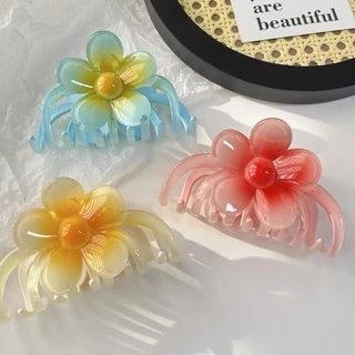 GKG-กิ๊บหนีบผมลายดอกไม้ สีสันสดใส พร้อมส่งจากไทย